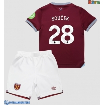 Fotballdrakt Barn West Ham United Tomas Soucek #28 Hjemmedraktsett 2025-26 Kortermet (+ Korte bukser)